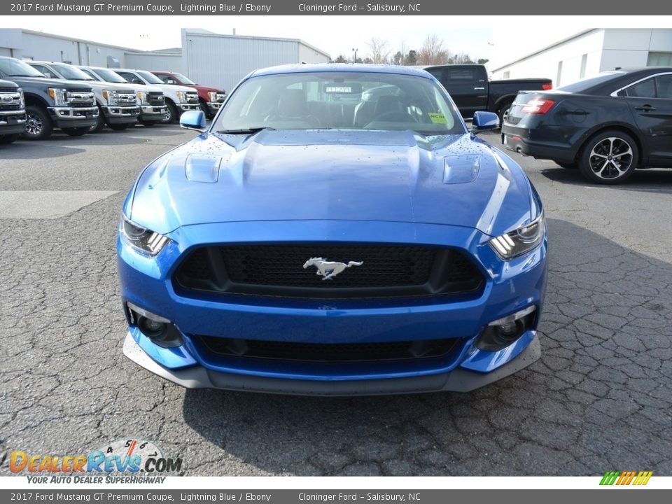 2017 Ford Mustang GT Premium Coupe Lightning Blue / Ebony Photo #4