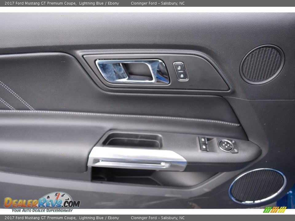2017 Ford Mustang GT Premium Coupe Lightning Blue / Ebony Photo #5