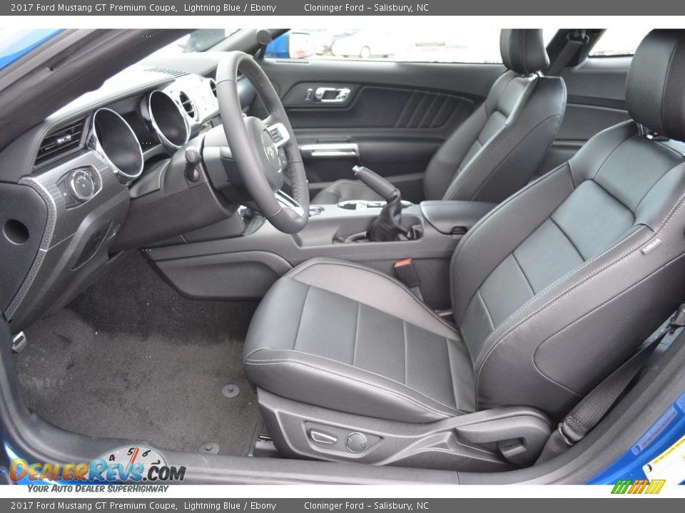 2017 Ford Mustang GT Premium Coupe Lightning Blue / Ebony Photo #6