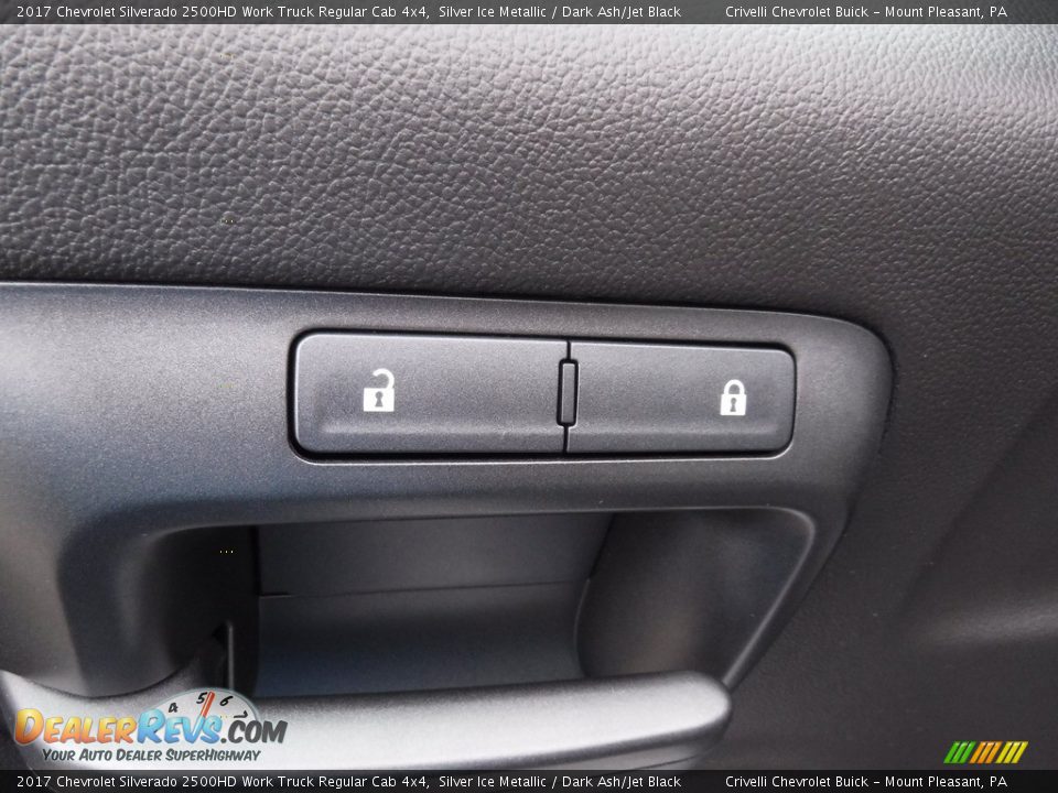 2017 Chevrolet Silverado 2500HD Work Truck Regular Cab 4x4 Silver Ice Metallic / Dark Ash/Jet Black Photo #14