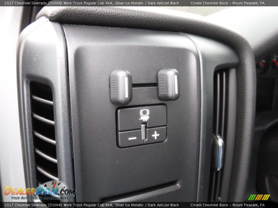 2017 Chevrolet Silverado 2500HD Work Truck Regular Cab 4x4 Silver Ice Metallic / Dark Ash/Jet Black Photo #15