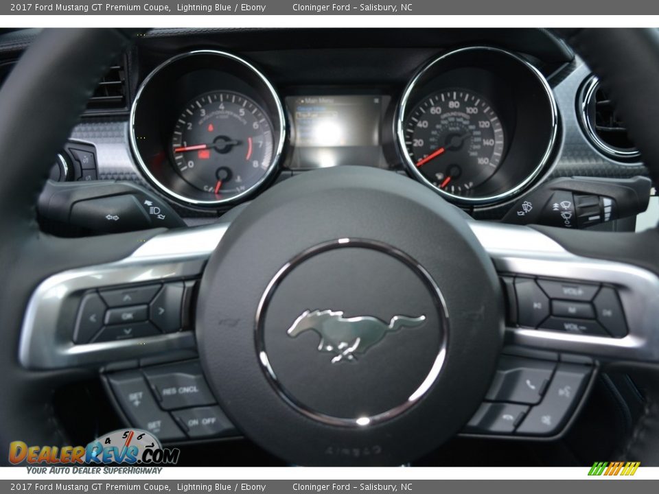 2017 Ford Mustang GT Premium Coupe Lightning Blue / Ebony Photo #15