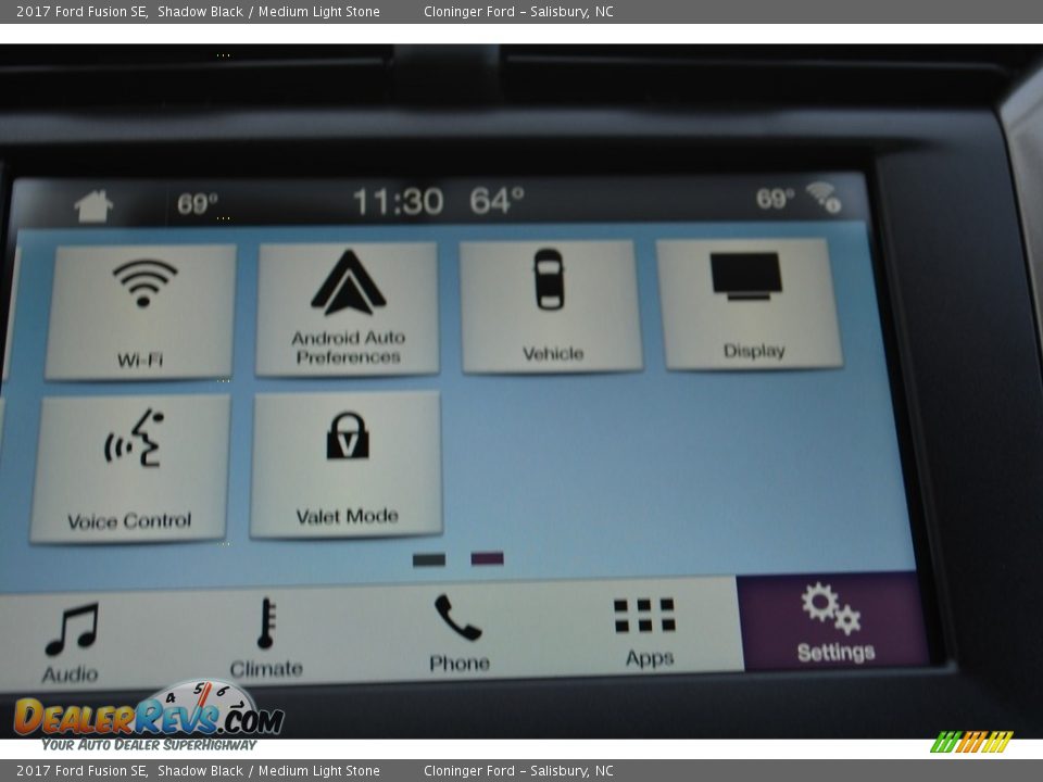 2017 Ford Fusion SE Shadow Black / Medium Light Stone Photo #12