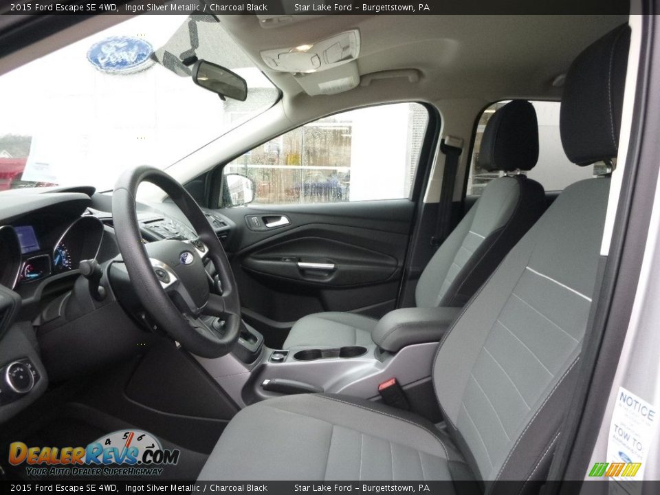 2015 Ford Escape SE 4WD Ingot Silver Metallic / Charcoal Black Photo #10