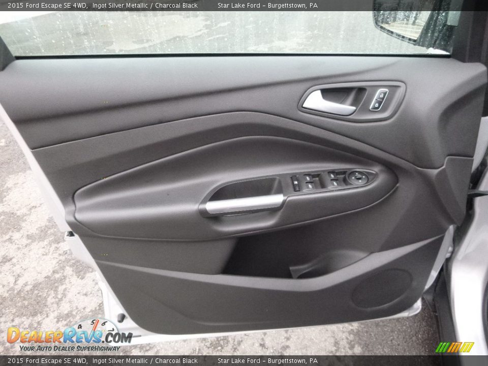 2015 Ford Escape SE 4WD Ingot Silver Metallic / Charcoal Black Photo #13