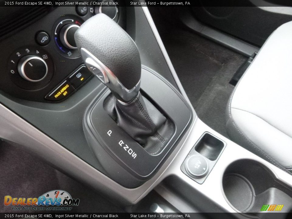 2015 Ford Escape SE 4WD Ingot Silver Metallic / Charcoal Black Photo #17