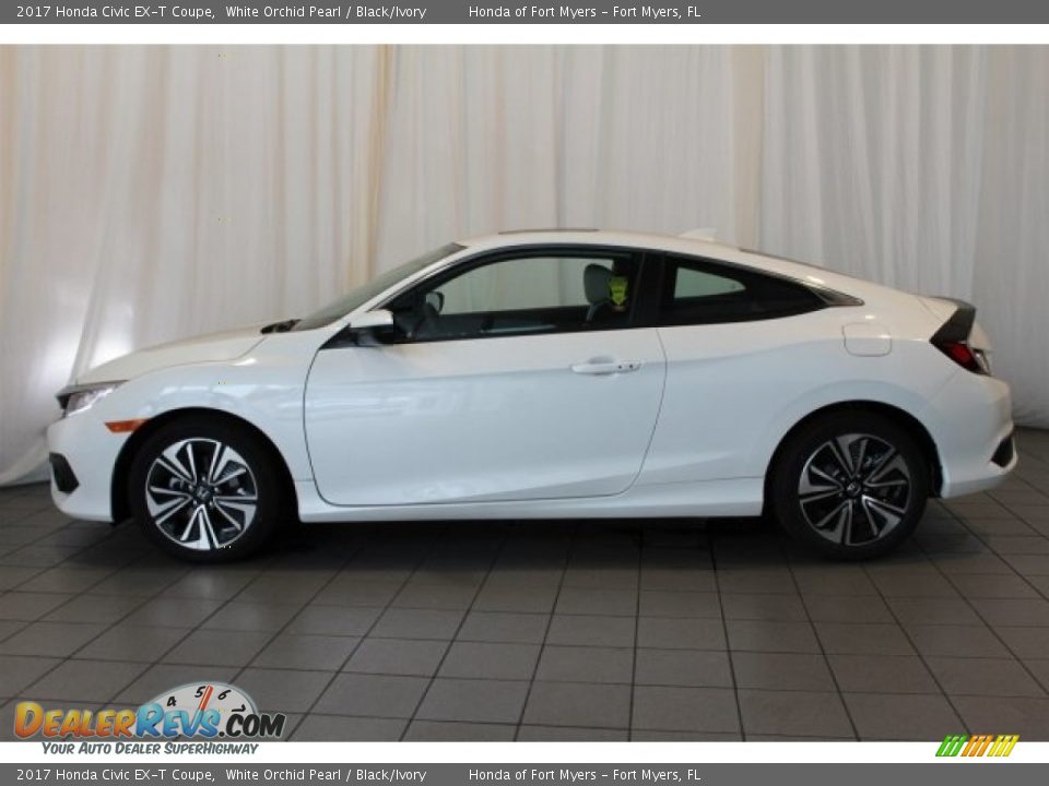 2017 Honda Civic EX-T Coupe White Orchid Pearl / Black/Ivory Photo #5