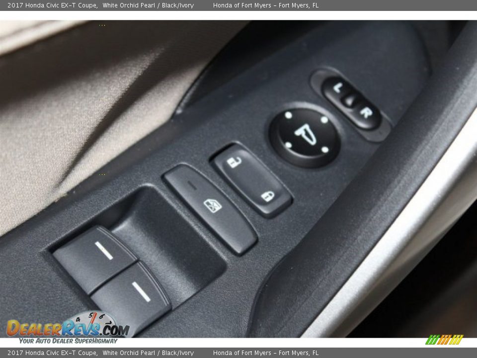 2017 Honda Civic EX-T Coupe White Orchid Pearl / Black/Ivory Photo #8