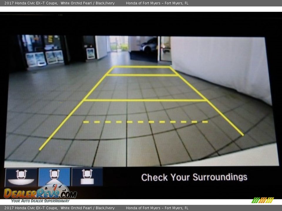 2017 Honda Civic EX-T Coupe White Orchid Pearl / Black/Ivory Photo #17