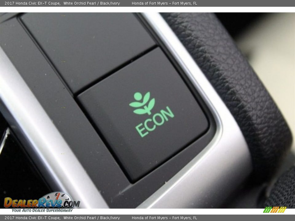 2017 Honda Civic EX-T Coupe White Orchid Pearl / Black/Ivory Photo #20