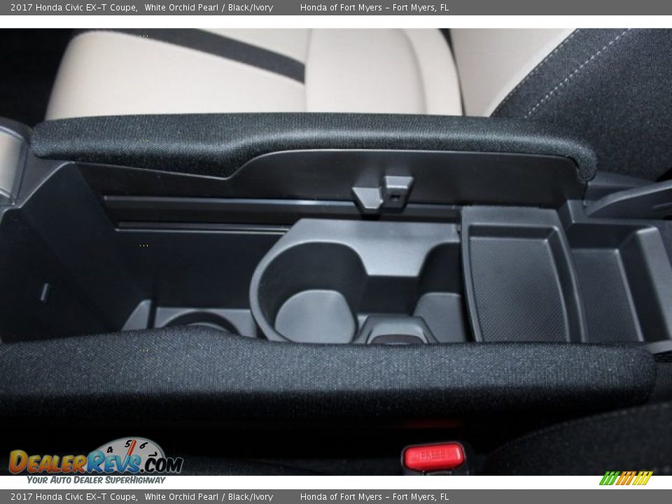 2017 Honda Civic EX-T Coupe White Orchid Pearl / Black/Ivory Photo #21