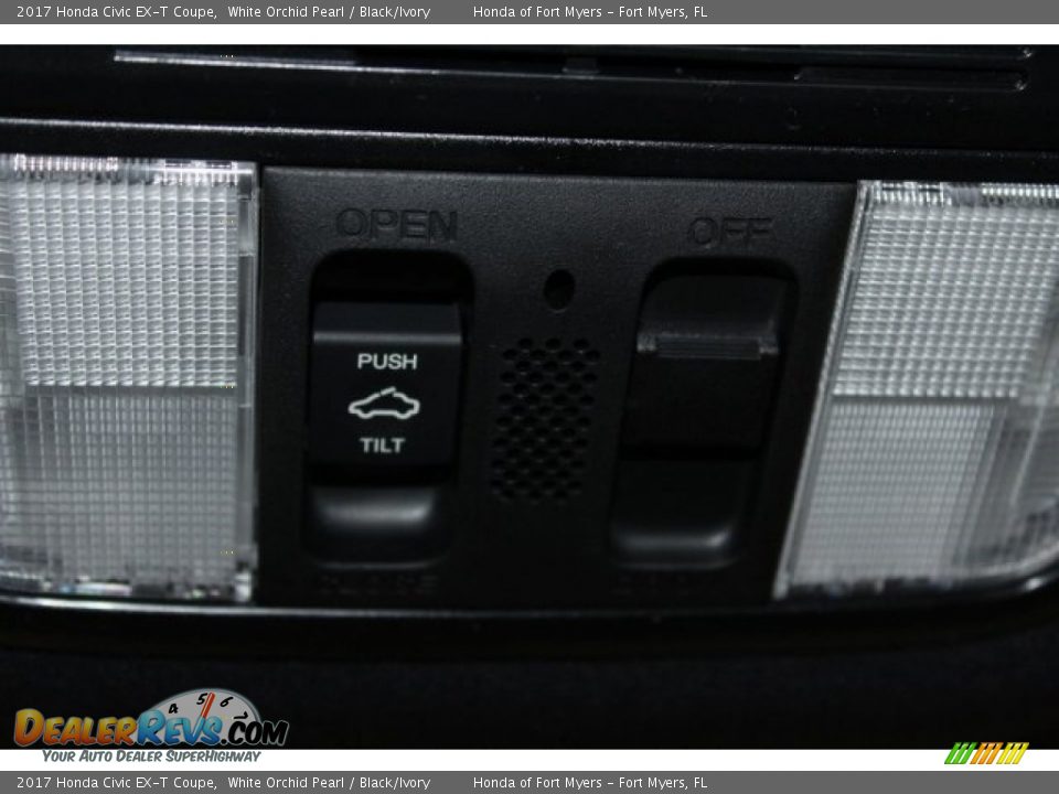 2017 Honda Civic EX-T Coupe White Orchid Pearl / Black/Ivory Photo #22