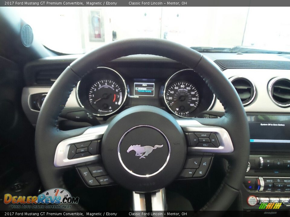 2017 Ford Mustang GT Premium Convertible Steering Wheel Photo #9