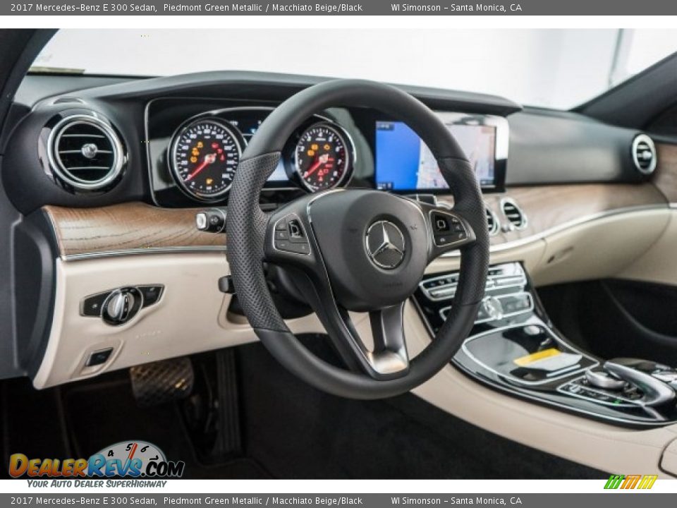 2017 Mercedes-Benz E 300 Sedan Piedmont Green Metallic / Macchiato Beige/Black Photo #5