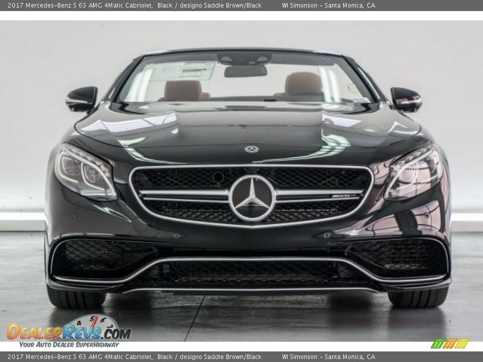 2017 Mercedes-Benz S 63 AMG 4Matic Cabriolet Black / designo Saddle Brown/Black Photo #2