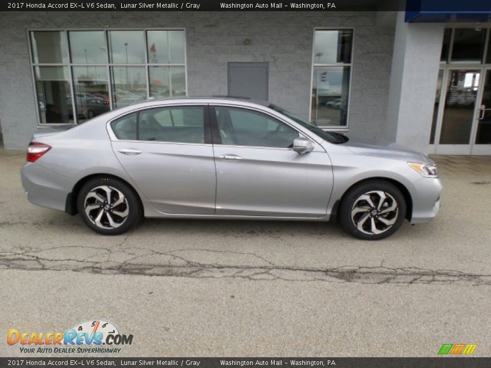 2017 Honda Accord EX-L V6 Sedan Lunar Silver Metallic / Gray Photo #2