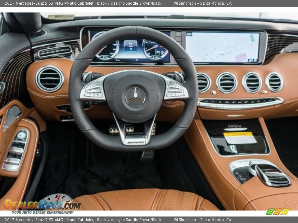 Dashboard of 2017 Mercedes-Benz S 63 AMG 4Matic Cabriolet Photo #4