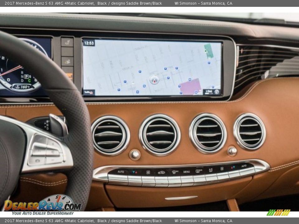 Navigation of 2017 Mercedes-Benz S 63 AMG 4Matic Cabriolet Photo #5