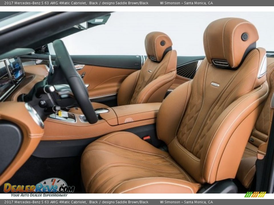 designo Saddle Brown/Black Interior - 2017 Mercedes-Benz S 63 AMG 4Matic Cabriolet Photo #6