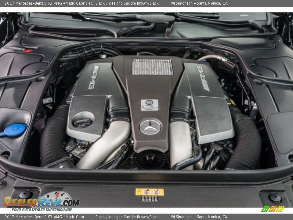 2017 Mercedes-Benz S 63 AMG 4Matic Cabriolet 5.5 Liter AMG biturbo DOHC 32-Valve VVT V8 Engine Photo #9