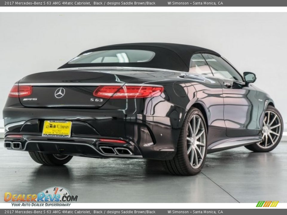 2017 Mercedes-Benz S 63 AMG 4Matic Cabriolet Black / designo Saddle Brown/Black Photo #10