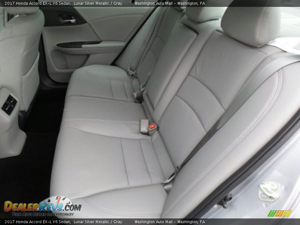 2017 Honda Accord EX-L V6 Sedan Lunar Silver Metallic / Gray Photo #11