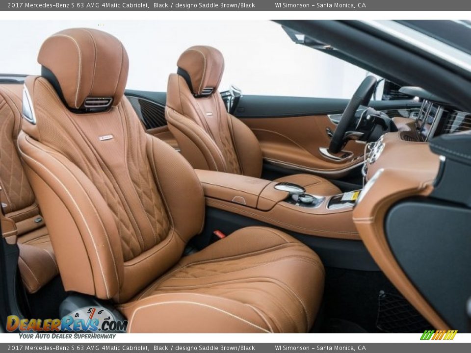 Front Seat of 2017 Mercedes-Benz S 63 AMG 4Matic Cabriolet Photo #13