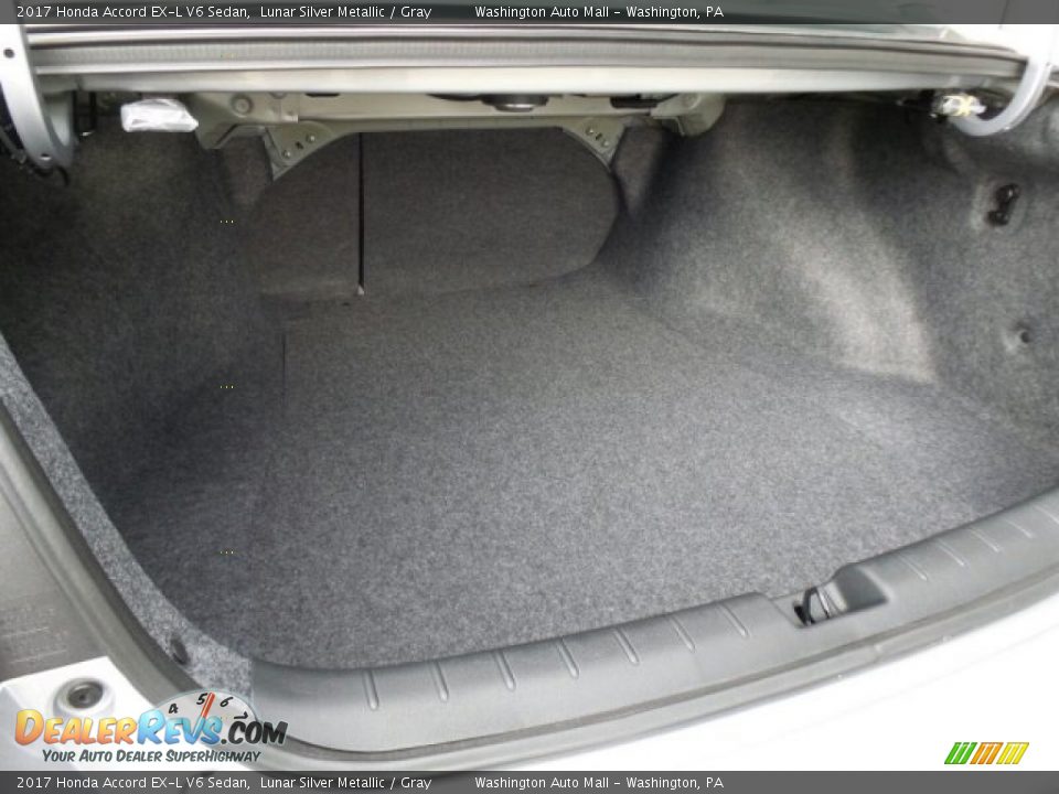 2017 Honda Accord EX-L V6 Sedan Lunar Silver Metallic / Gray Photo #12