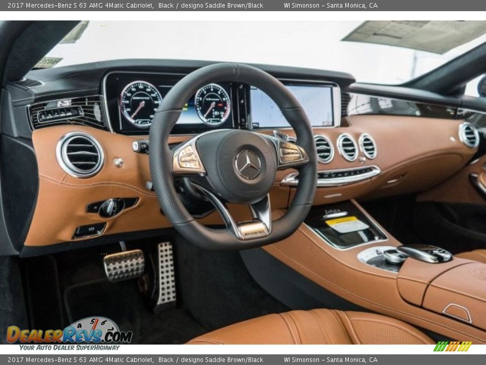 Dashboard of 2017 Mercedes-Benz S 63 AMG 4Matic Cabriolet Photo #18