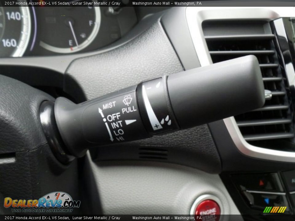 2017 Honda Accord EX-L V6 Sedan Lunar Silver Metallic / Gray Photo #26