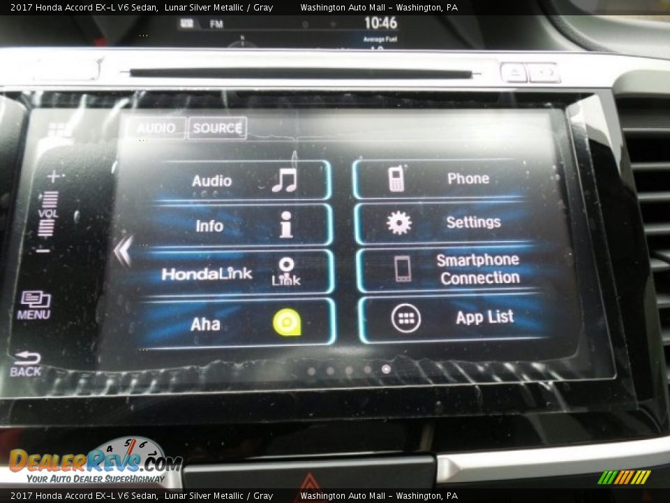 2017 Honda Accord EX-L V6 Sedan Lunar Silver Metallic / Gray Photo #29