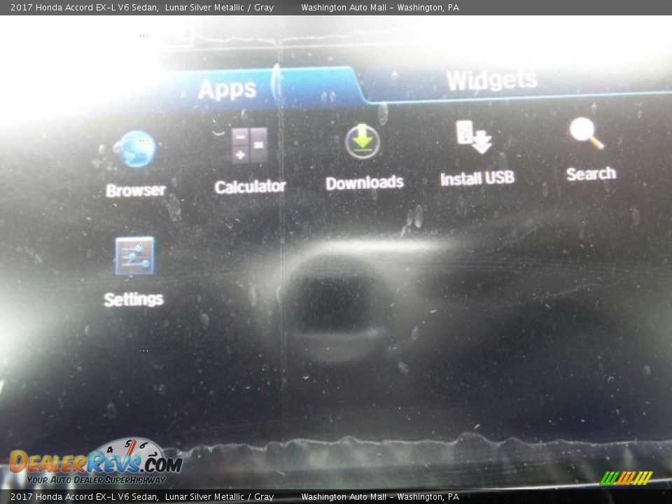 2017 Honda Accord EX-L V6 Sedan Lunar Silver Metallic / Gray Photo #33