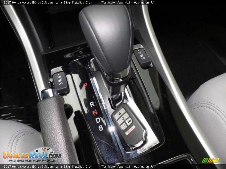 2017 Honda Accord EX-L V6 Sedan Lunar Silver Metallic / Gray Photo #35