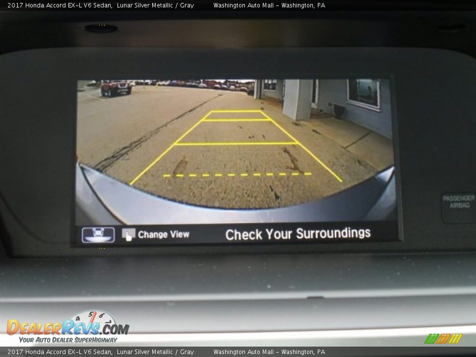 2017 Honda Accord EX-L V6 Sedan Lunar Silver Metallic / Gray Photo #36