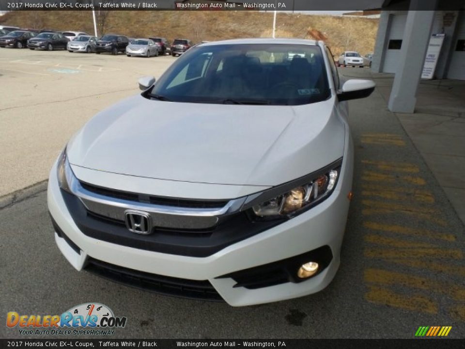 2017 Honda Civic EX-L Coupe Taffeta White / Black Photo #4