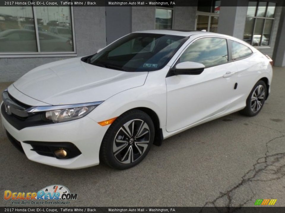 2017 Honda Civic EX-L Coupe Taffeta White / Black Photo #5