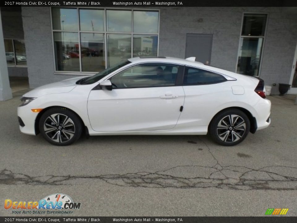 2017 Honda Civic EX-L Coupe Taffeta White / Black Photo #6