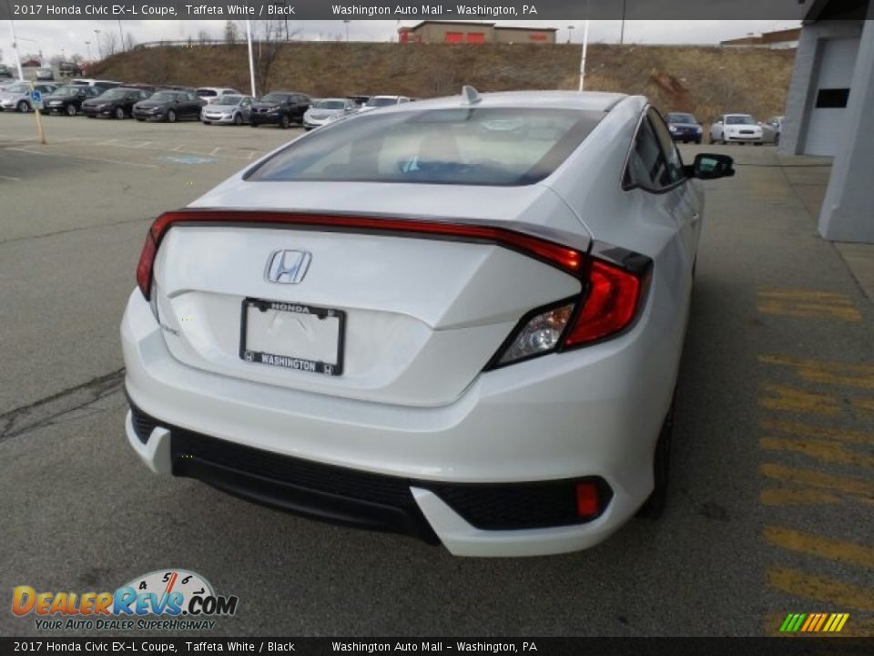 2017 Honda Civic EX-L Coupe Taffeta White / Black Photo #7