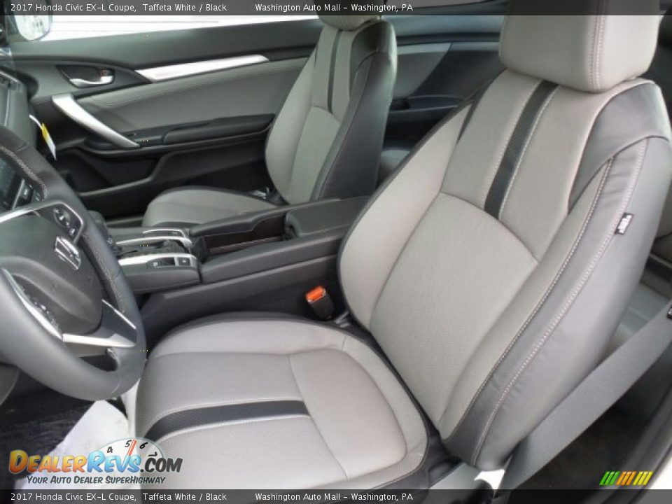 2017 Honda Civic EX-L Coupe Taffeta White / Black Photo #10