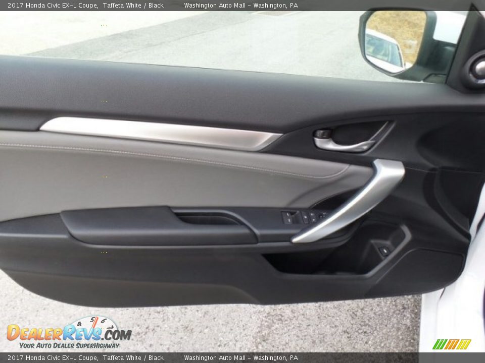 2017 Honda Civic EX-L Coupe Taffeta White / Black Photo #14