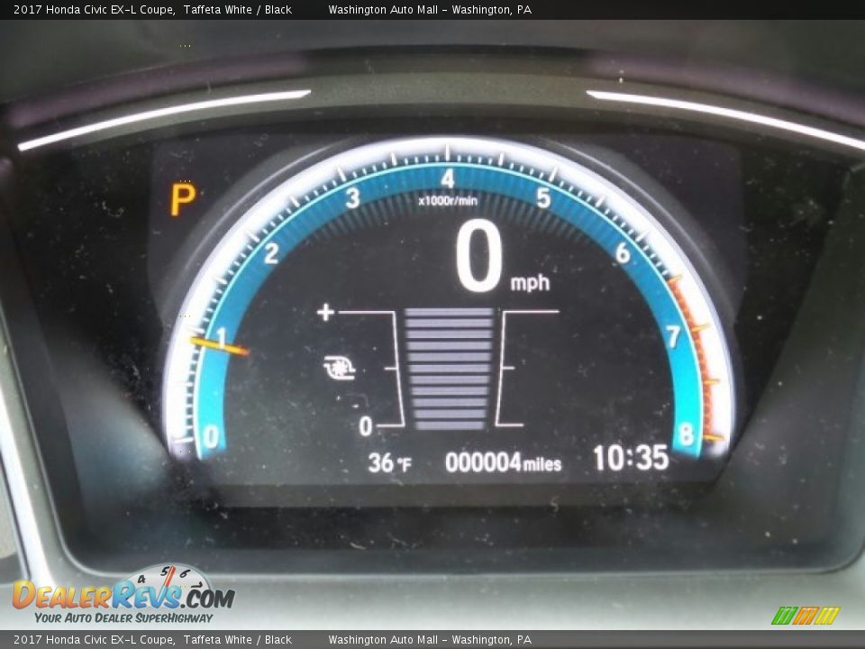 2017 Honda Civic EX-L Coupe Taffeta White / Black Photo #18