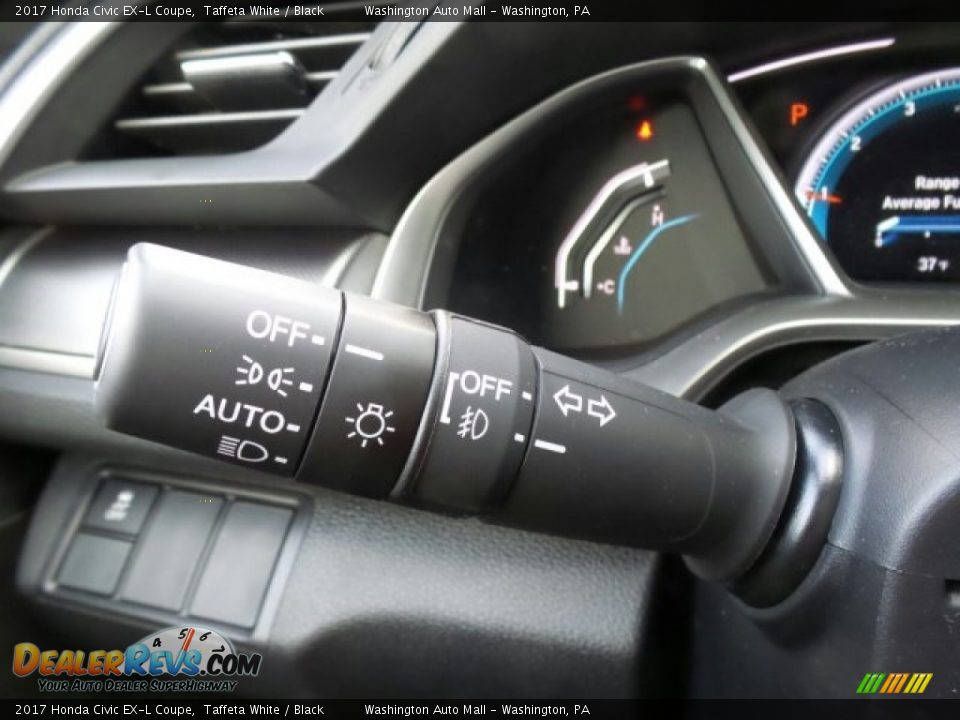 2017 Honda Civic EX-L Coupe Taffeta White / Black Photo #21