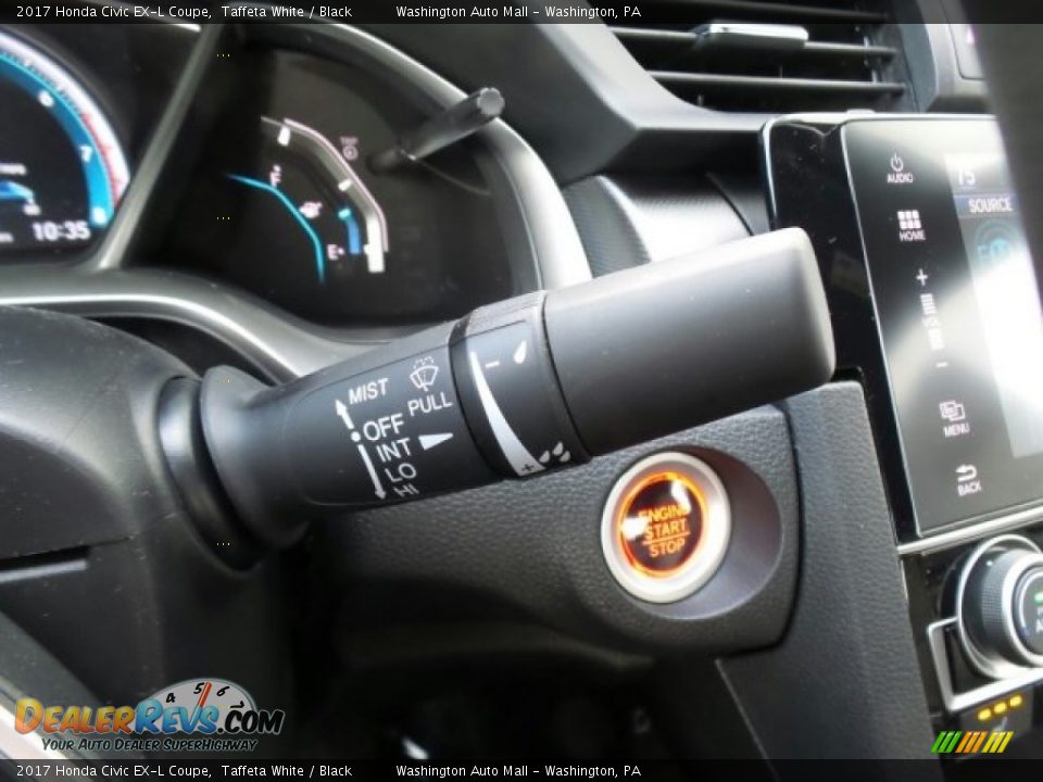 2017 Honda Civic EX-L Coupe Taffeta White / Black Photo #23