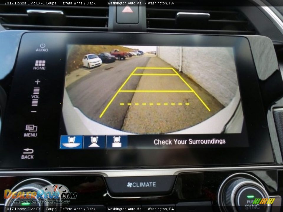 2017 Honda Civic EX-L Coupe Taffeta White / Black Photo #30