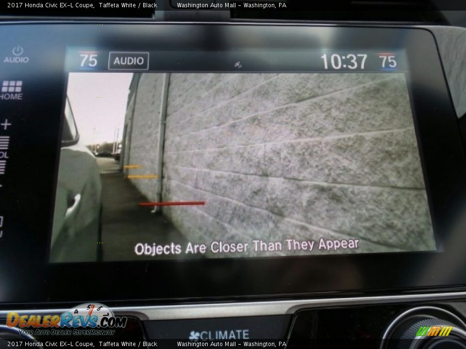 2017 Honda Civic EX-L Coupe Taffeta White / Black Photo #31