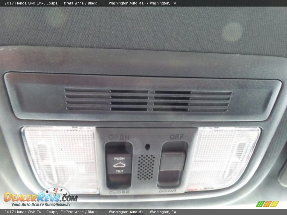 2017 Honda Civic EX-L Coupe Taffeta White / Black Photo #32