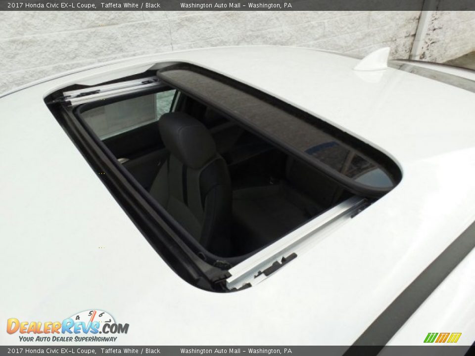 2017 Honda Civic EX-L Coupe Taffeta White / Black Photo #33