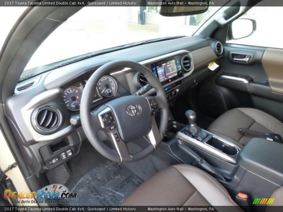 Limited Hickory Interior - 2017 Toyota Tacoma Limited Double Cab 4x4 Photo #12