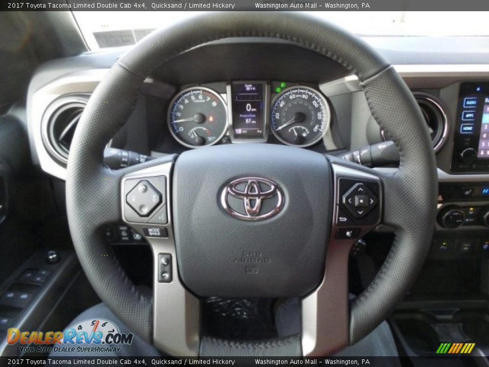 2017 Toyota Tacoma Limited Double Cab 4x4 Steering Wheel Photo #19