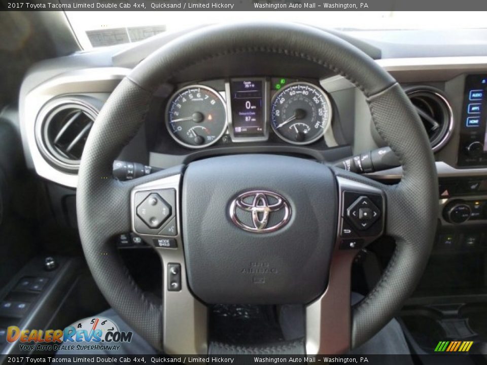 2017 Toyota Tacoma Limited Double Cab 4x4 Steering Wheel Photo #20
